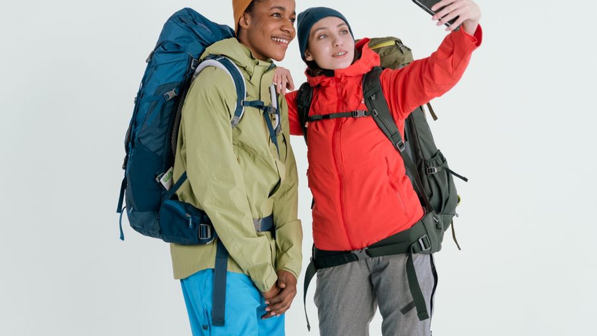 hiking backpack layers wool sweater rain jacket co