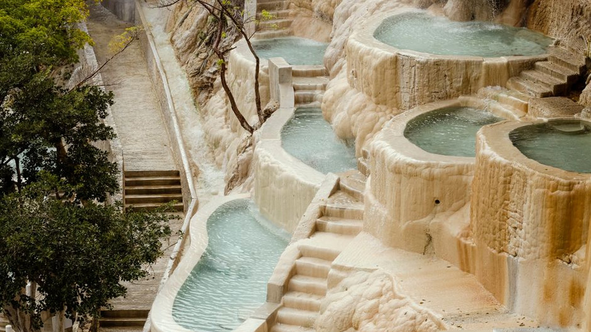 thermal springs natural hot water Roman bathhouse